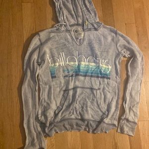 Grey billabong hoodie